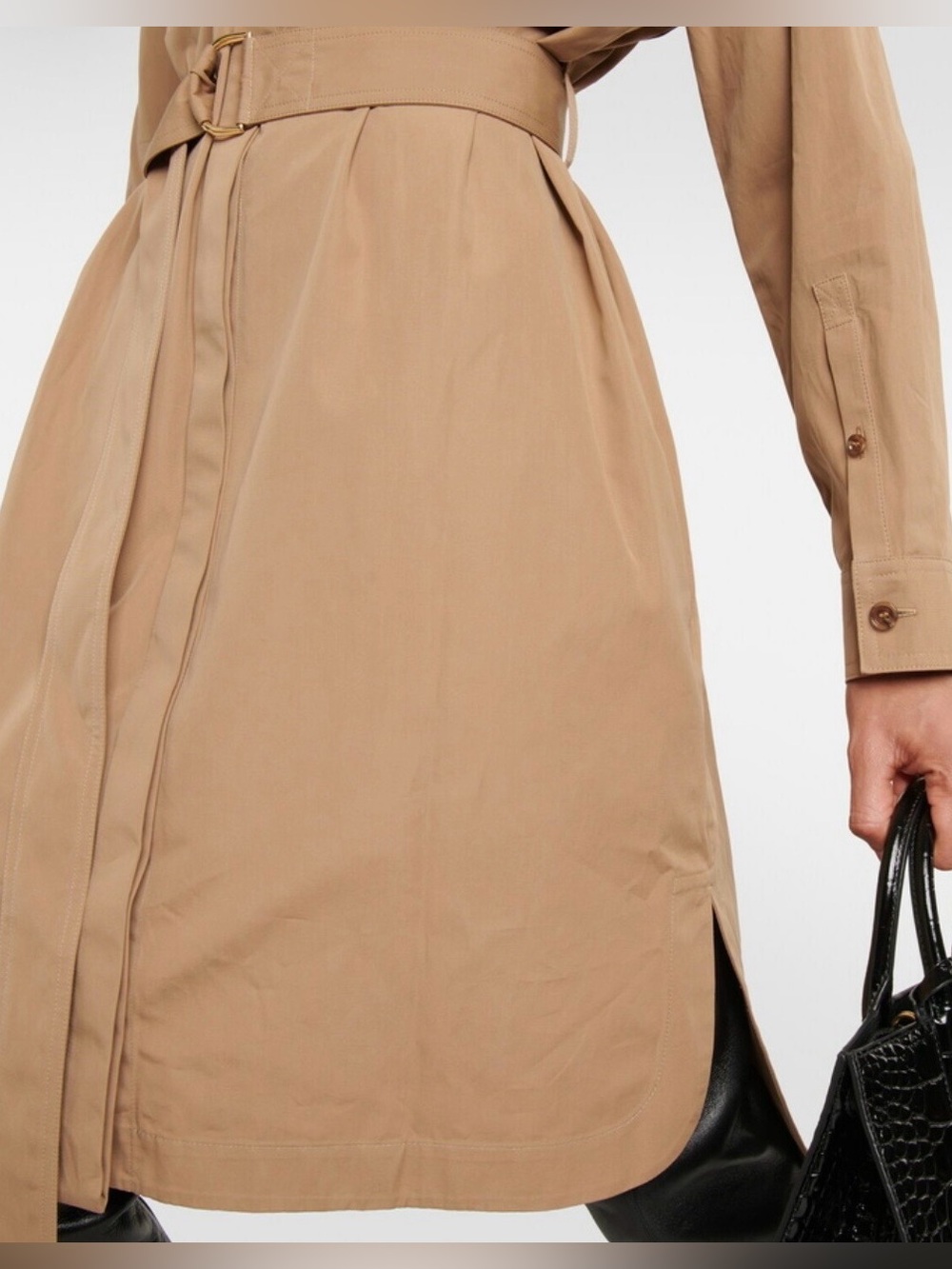 Burberry Prorsum Label Camel Shirt Dress IT 50/ UK 18 / US 16 - Picture 7 of 16